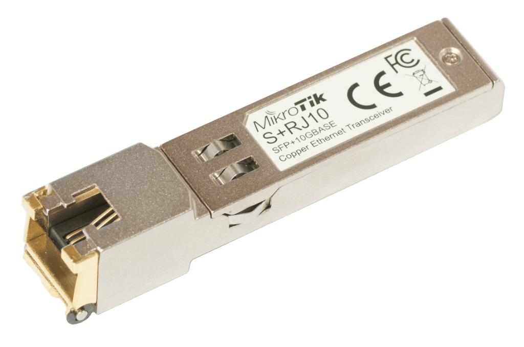 Mikrotik S+RJ10 Mikrotik S+RJ10 10G Fiber to Copper SFP Modül - 10M/100M/1G/2.5G/5G/10G Destekli ürün görseli 1 - wifidepo