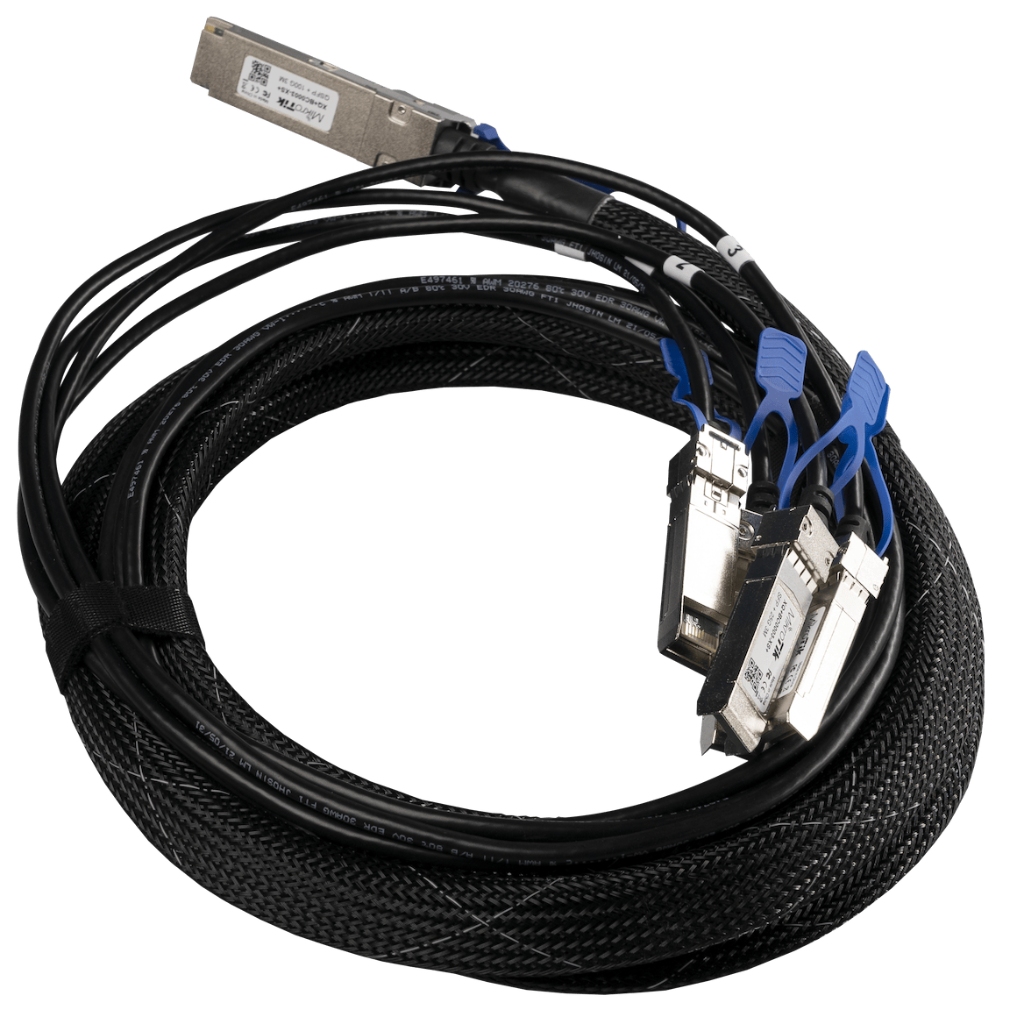Mikrotik XQ+BC0003-XS+ Mikrotik XQ+BC0003-XS+ QSFP28 to 4x SFP28 Pasif DAC Kablo - 3m, 100G/25G Desteği ürün görseli 1 - wifidepo