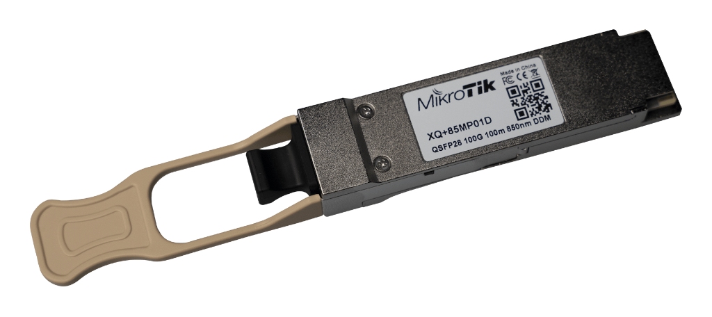 Mikrotik XQ+85MP01D Mikrotik XQ+85MP01D QSFP28 100GBASE-SR4 100m Fiber Modül ürün görseli 1 - wifidepo