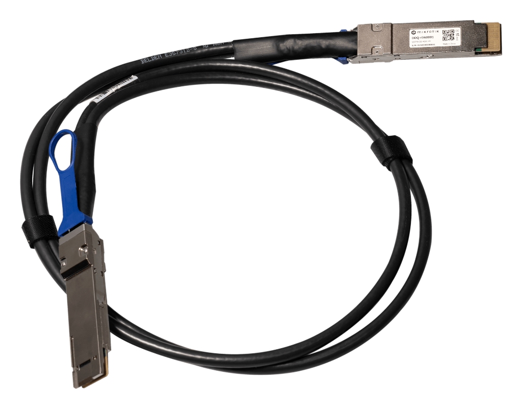 Mikrotik DDQ+DA0001 Mikrotik DDQ+DA0001 1m 400G QSFP-DD Direct Attach Cable ürün görseli 1 - wifidepo