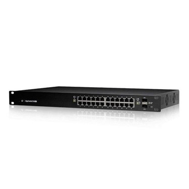 ES-24-250W-EU-UBNT ES-24-250W - UBNT EdgeSwitch 24 Port 250W PoE+ Layer3 Yönetilebilir Switch