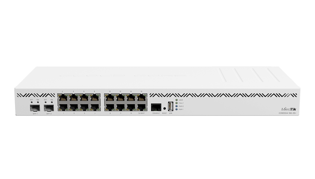 -MikroTik CCR2004-16G-2S+ 16 Port 2 SFP+ Firewall Router