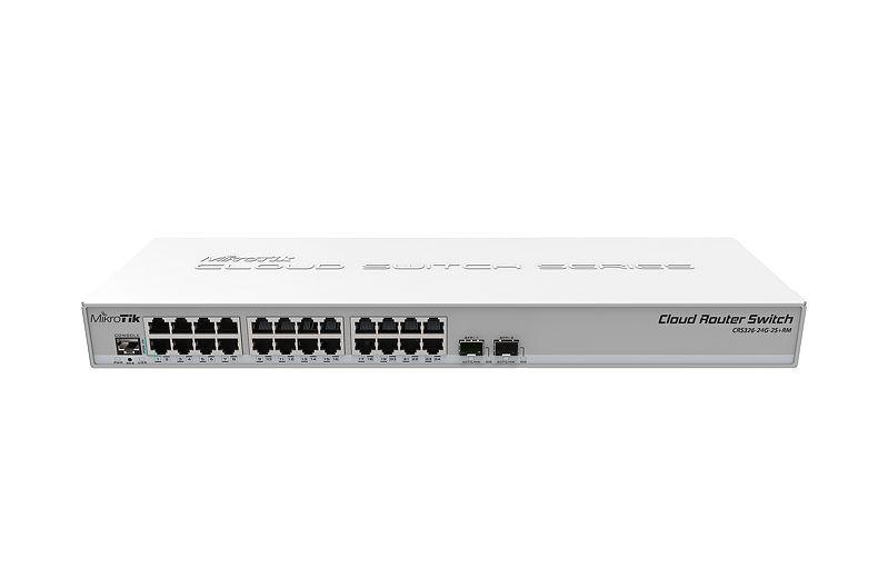 -Mikrotik CRS326-24G-2S+RM with RouterOS L5 Firewall Router Switch