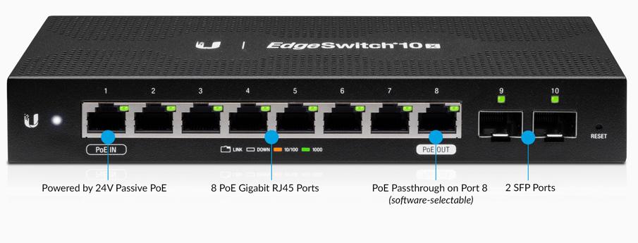 ES-10X-Ubnt Ubiquiti ES-10X Edgeswitch 10X Management Layer2 Switch