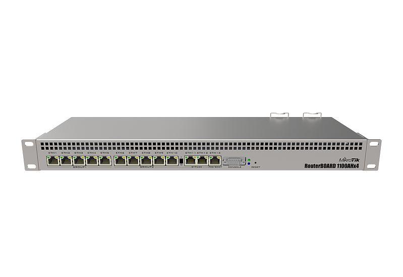 -MikroTik RB1100AHx4 13 Port Gigabit Firewall Router