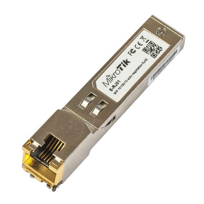 S-RJ01-MikroTiK S-RJ01 RJ45 SFP 10-100-1000M Fiber Copper Module