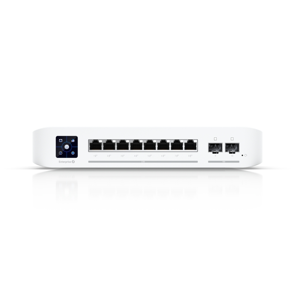 UBNT USW-Enterprise-8-PoE-EU UBNT UniFi USW-Enterprise-8-PoE-EU 8 Port PoE+ 2.5G Yönetilebilir Switch ürün görseli 2 - wifidepo