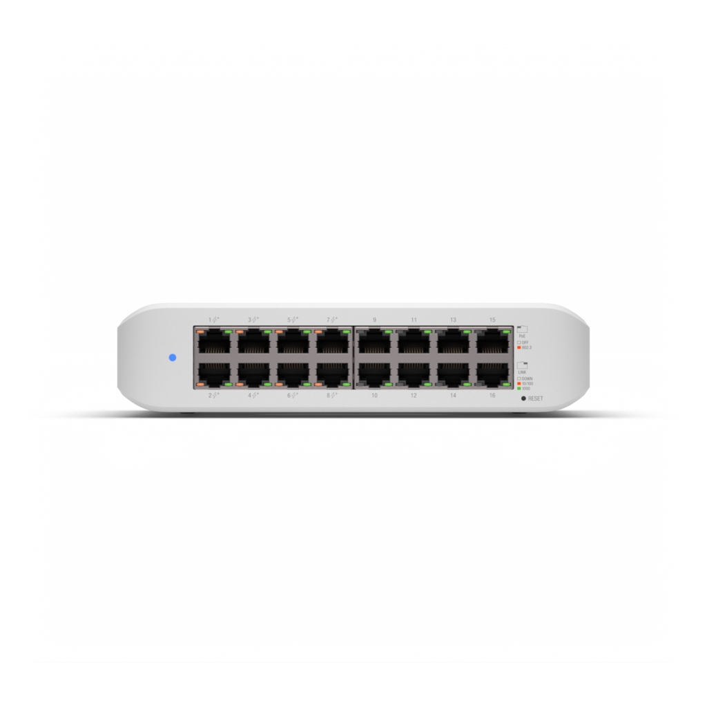 USW-Lite-16-POE-UBNT USW-Lite-16-POE - UBNT UniFi Switch Lite 16 PoE Switch