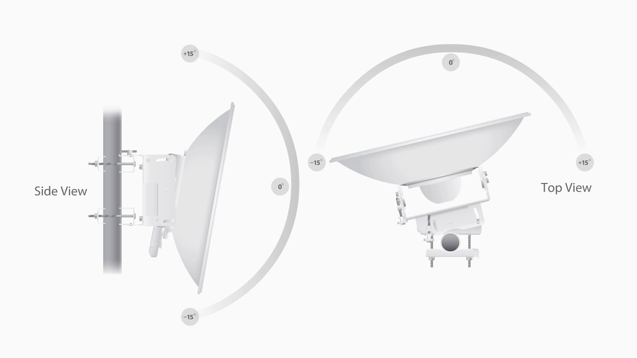 UBNT WFUBAF-3G26-S45 UBNT AF-3G26-S45 - airFiber DISH 26 dBi 3 GHz, Slant 45 Anten ürün görseli 5 - wifidepo