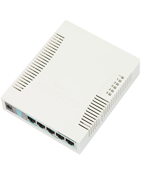 -Mikrotik RB260GS 5 port Gigabit Yönetilebilir Switch