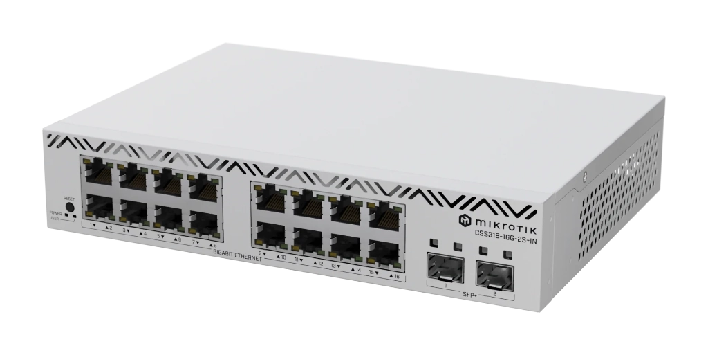 CSS318-16G-2S+IN-MikroTik CSS318-16G-2S+IN 16 Port Yönetilebilir Switch CSS318-16G-2S+IN-MikroTik CSS318-16G-2S+IN 16 Port Yönetilebilir Switch