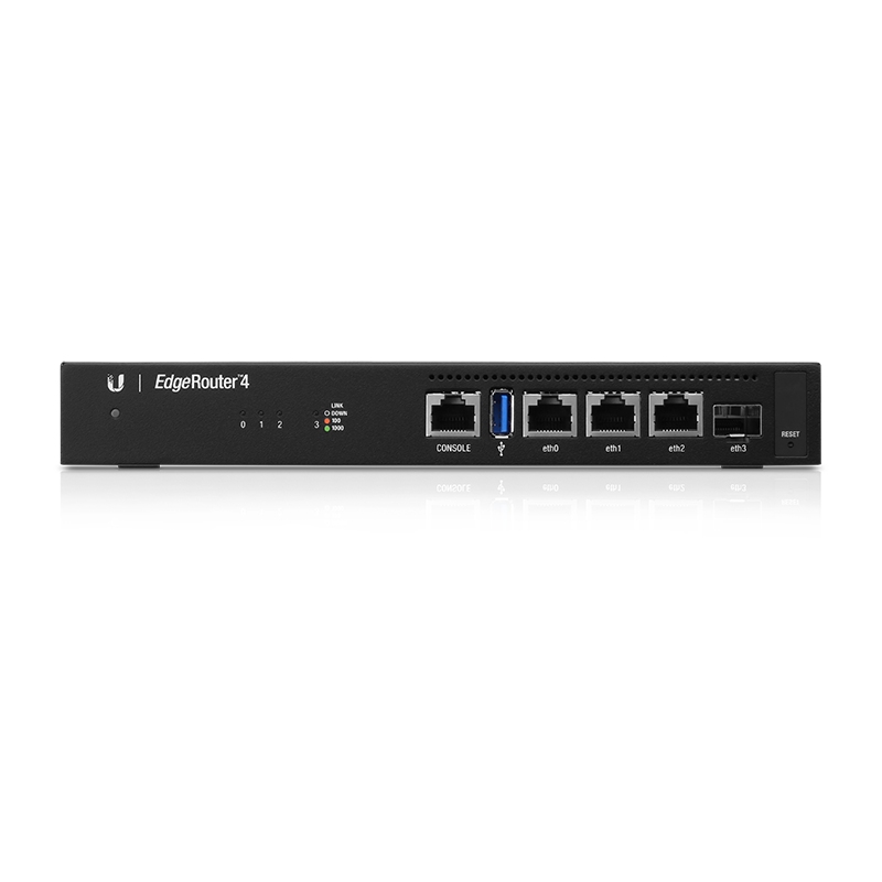 UBNT EdgeRouter 4 (ER-4) - Profesyonel Router, 4 Gbps Throughput, 3 Gigabit RJ45 ve 1 SFP Port urun fotografi