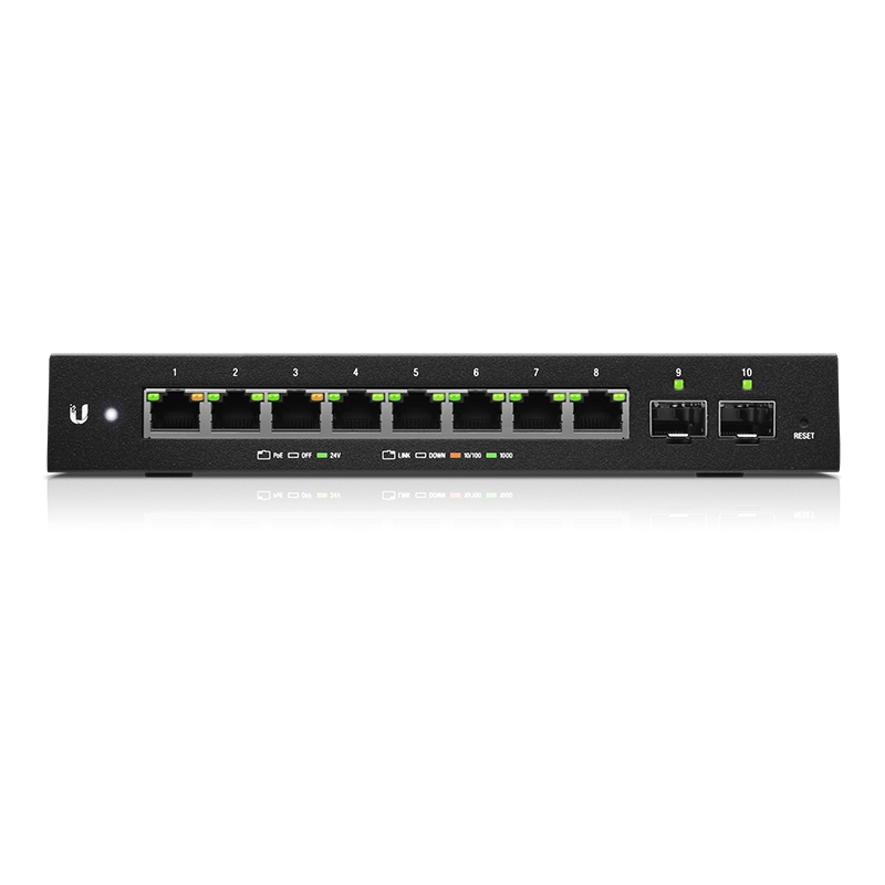 UBNT ES-10XP UBNT-ES-10XP - UBNT Edge Switch 10XP 8 Port Gigabit POE yönetilebilir Switch ürün görseli 3 - wifidepo