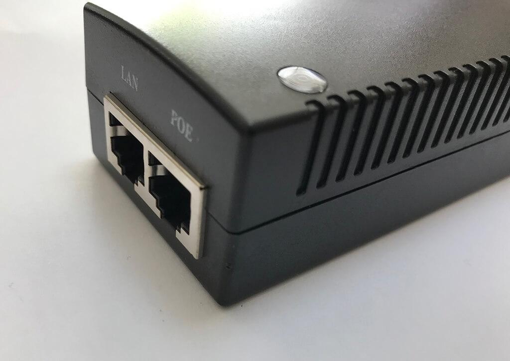 WD48V1APOE-Wifidepo OEM Gigabit 48 Volt 1 Amper POE Adaptör (Mikrotik ve UBNT POE-48-24W-G ile uyumlu)