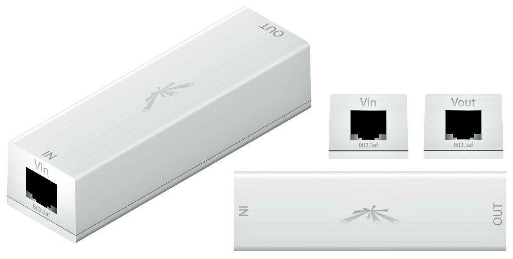 UBNT INS-8023af-I Ubnt Ubiquiti INS-8023AF-I Instant 802.3af 48V to 16V indoor Dönüstürücü (48volt POE 16V Pasif POE) ürün görseli 2 - wifidepo