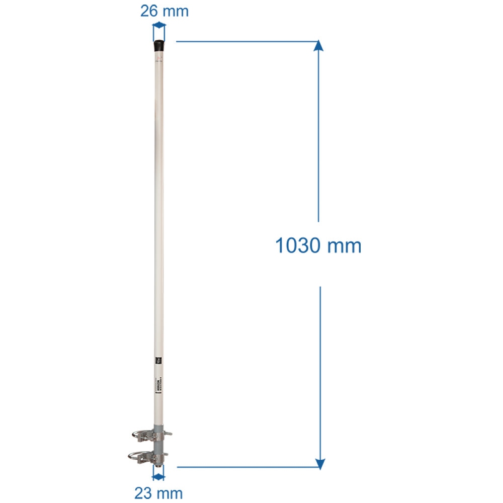 WFINTIH-G12-F2425V-Interline 2.4 GHz 12 dBi Outdoor 360° Omni  Anten