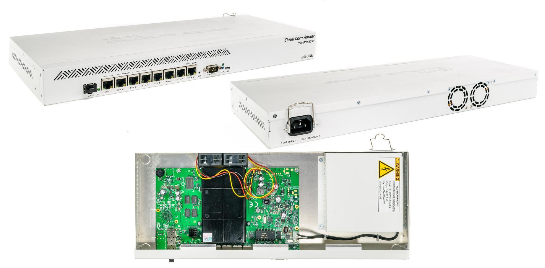 Mikrotik WFMKCCR1009-8G-1S MikroTik CCR1009-8G-1S 8 Port 1 SFP Firewall Router ürün görseli 4 - wifidepo
