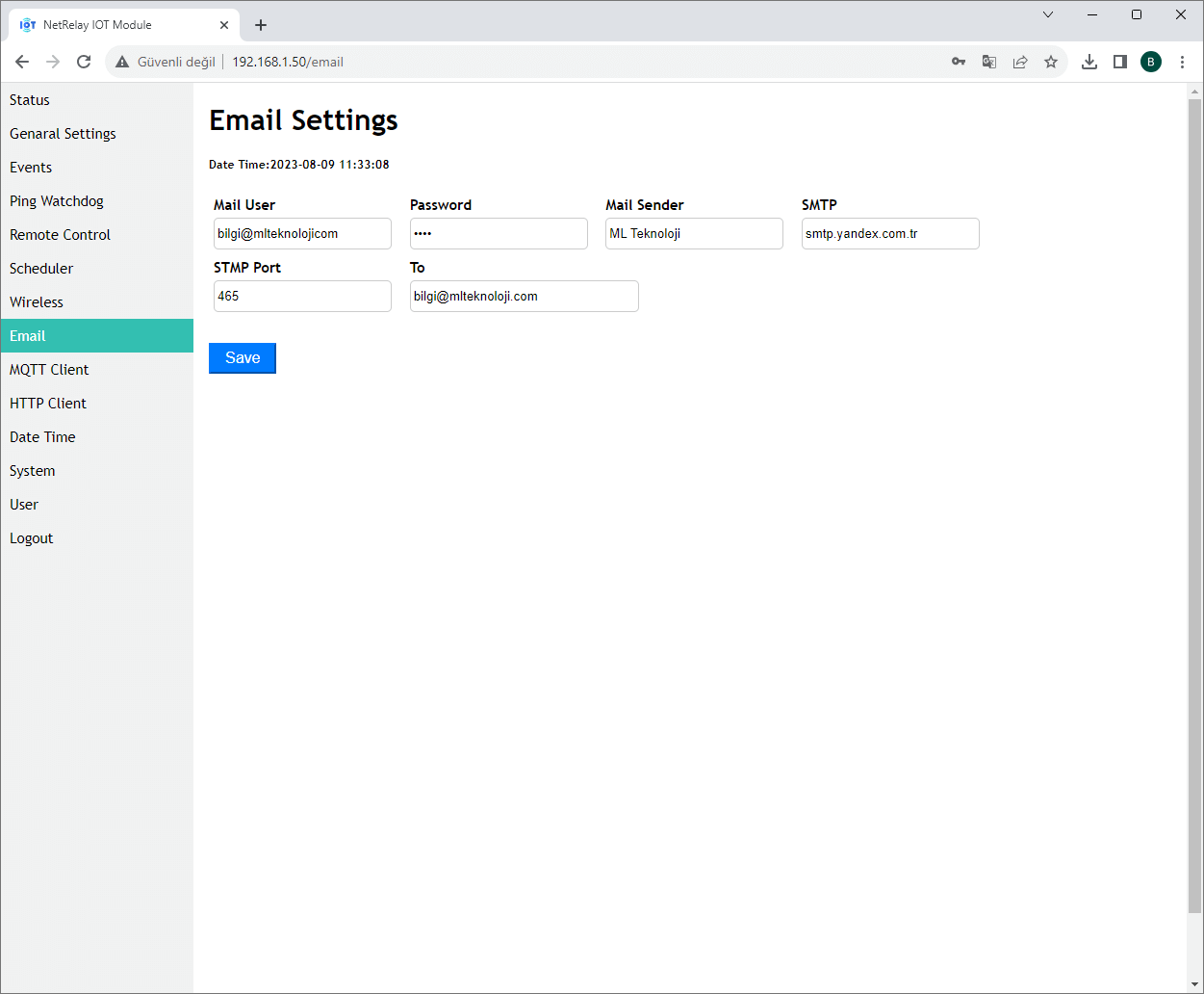 NetRelay NR001 NetRelay IoT Development Board 4 Röle (PoE-Ethernet-WiFi Lan Relay) Geliştirme Kartı ürün görseli 12 - wifidepo