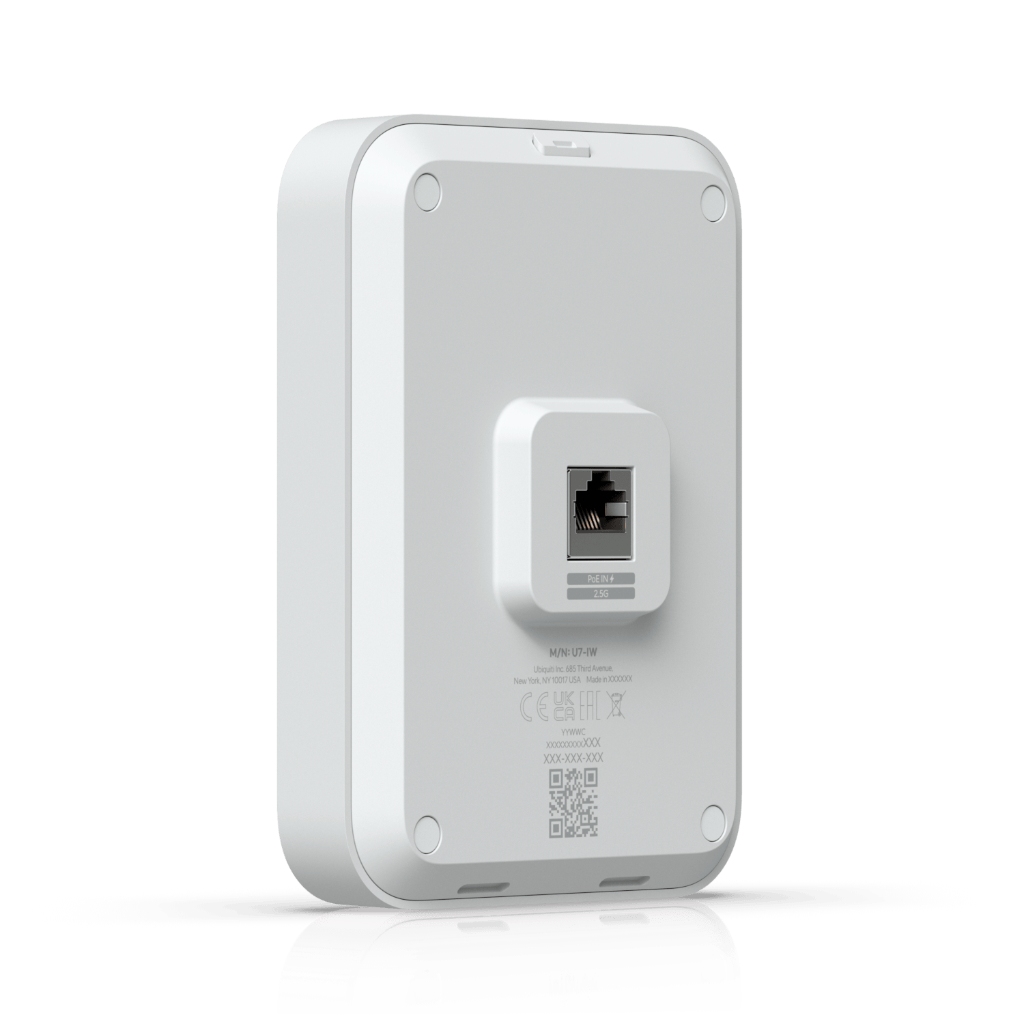 UBNT U7-IW UBNT UniFi U7 In-Wall (U7-IW) WiFi 7 Duvar Tipi Erişim Noktası - 2.5 GbE Uplink, 4 Spatial Stream, PoE+, PoE Out ürün görseli 6 - wifidepo