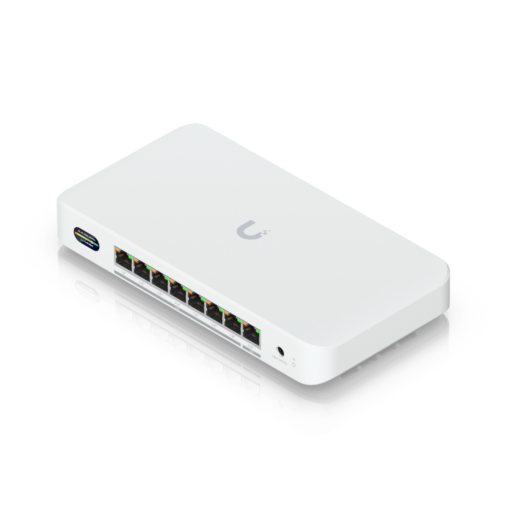 UBNT UDB-Switch UBNT UniFi UDB-Switch - WiFi 7 Uplink’li 10GbE + 2.5GbE 8 Port PoE+ Switch, 0.96” LCM, 6 GHz Ready ürün görseli 2 - wifidepo