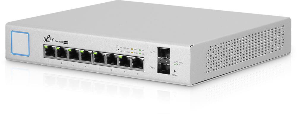 UBNT US-8-150W Unifi Ubnt US-8-150W UniFi Switch 8 Port 150W PoE+ Layer3 Switch  ürün görseli 2 - wifidepo