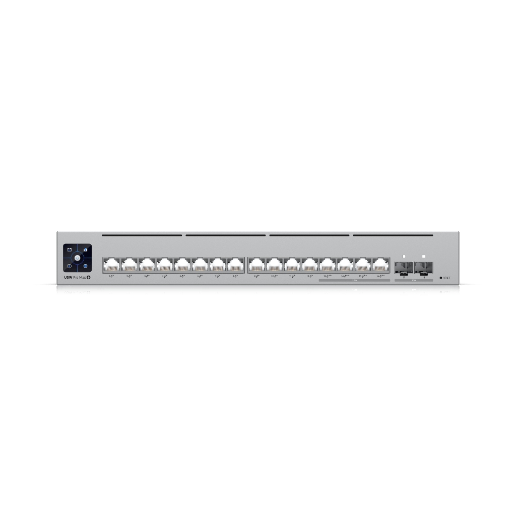 UBNT USW-Pro-Max-16-PoE UBNT UniFi Pro Max 16 PoE (USW-Pro-Max-16-PoE) | 2.5GbE PoE++ Layer 3 UniFi Switch ürün görseli 2 - wifidepo