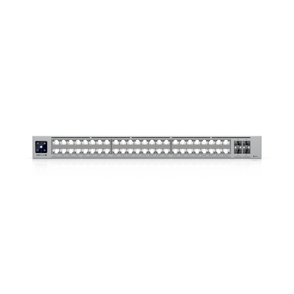 USW-Pro-XG-48-PoE-UBNT UniFi Pro XG 48 PoE (USW-Pro-XG-48-PoE) – 48 Port 10G/2.5G PoE+++ Layer 3 Switch, 25G SFP28 Uplink ve 1.080W PoE – En İyi Fiyatlarla!
